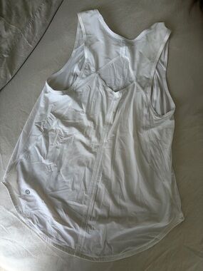 lululemon athletica White Racerback Tank Top